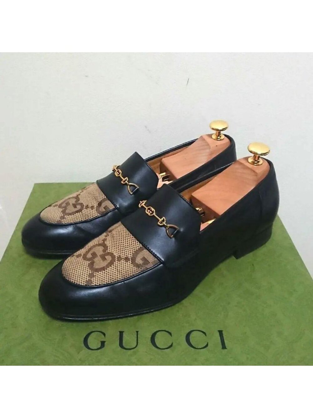 Gucci 100 th Anniversary Loafers Interlocking G Black 6